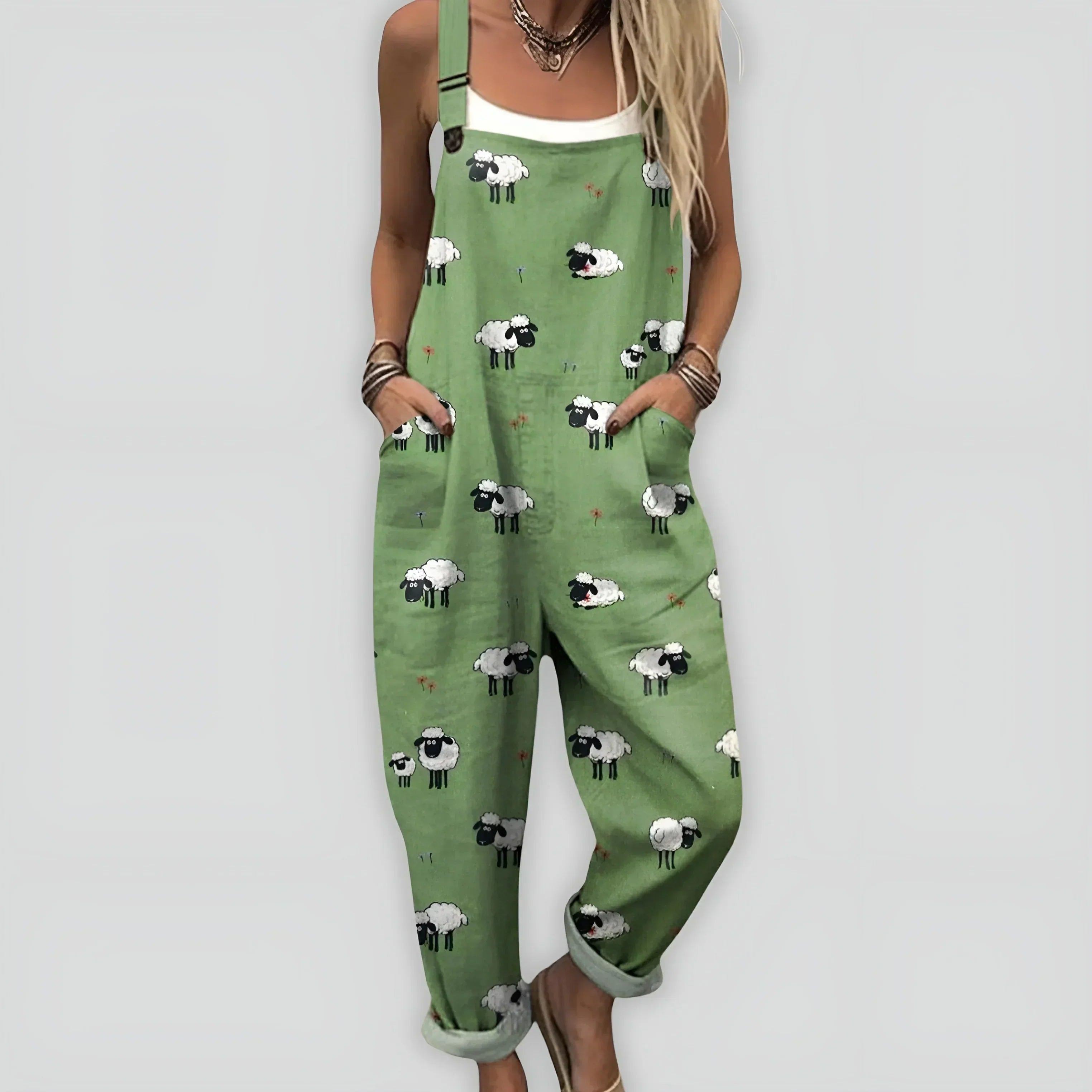 Camila | Overall Playful Chick Print