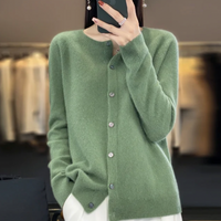 Ethan | Merino Wool Crewneck Cardigan