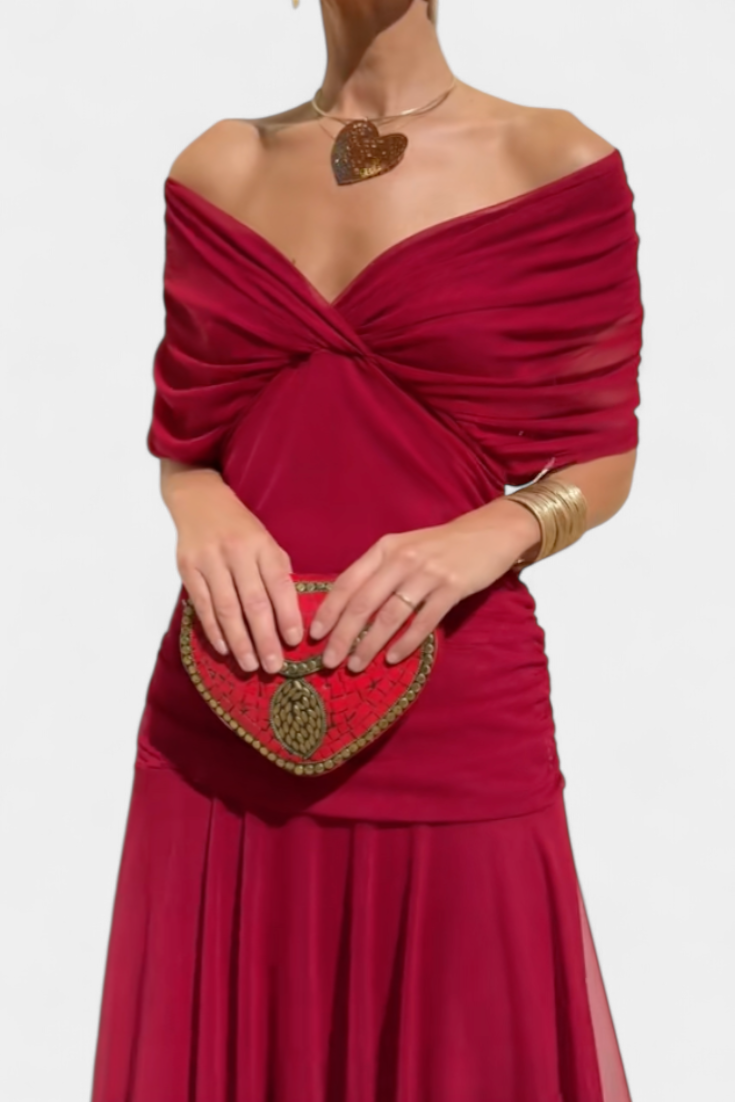 Florendra™ | Floral Long Dress V-Neck