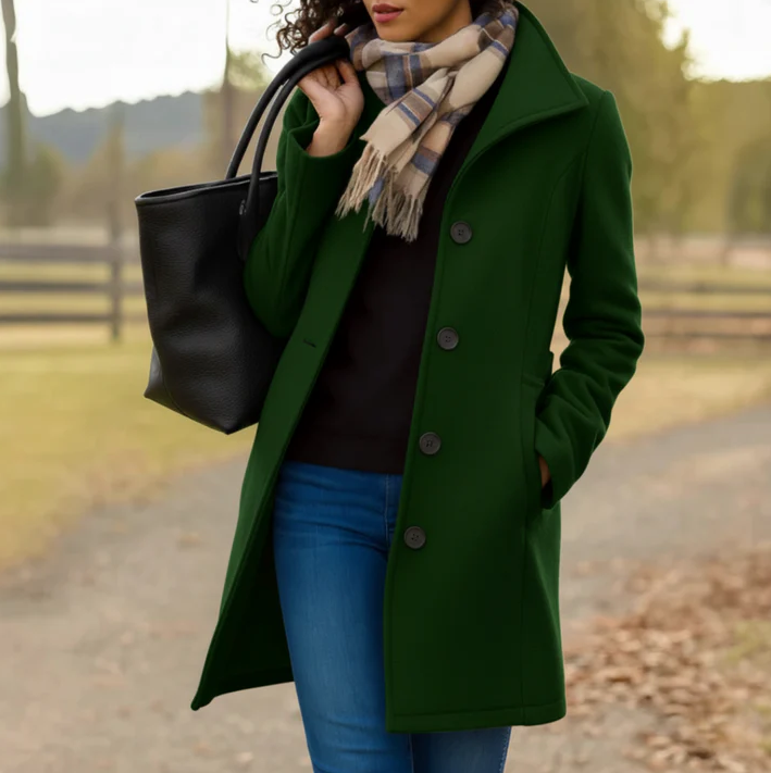 Structured Single-Breasted Coat