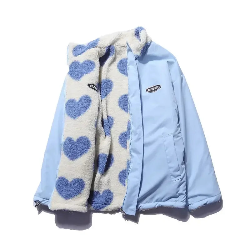 Reversible Heart Print Jacket
