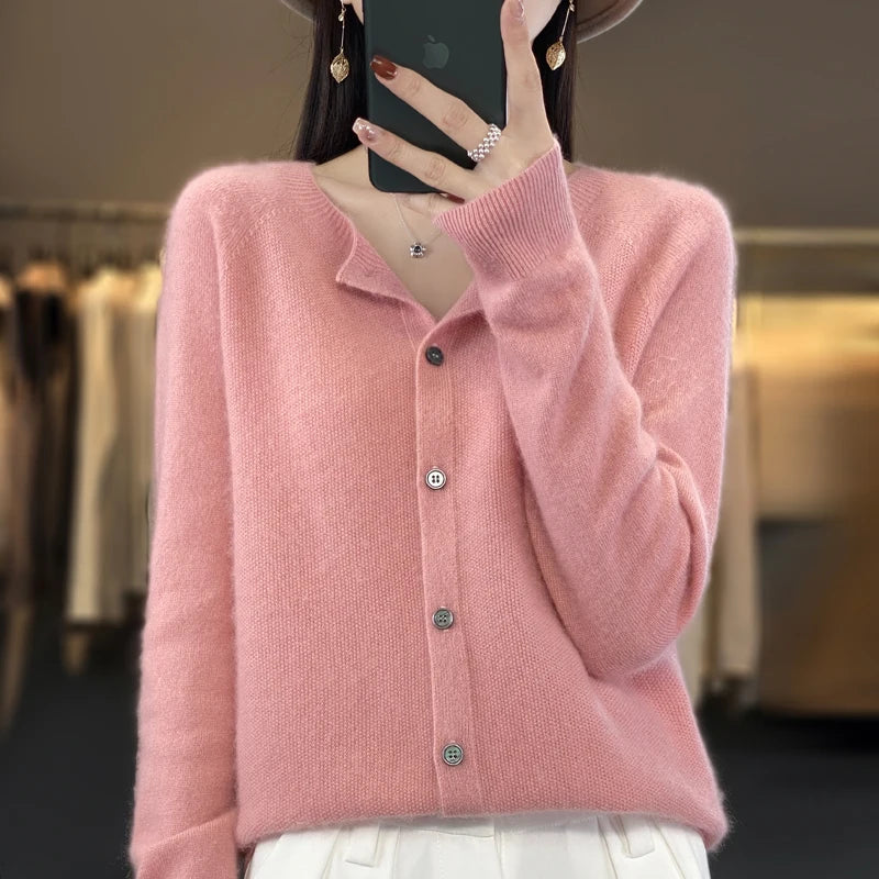 Madison | Knit Button-Front Cardigan
