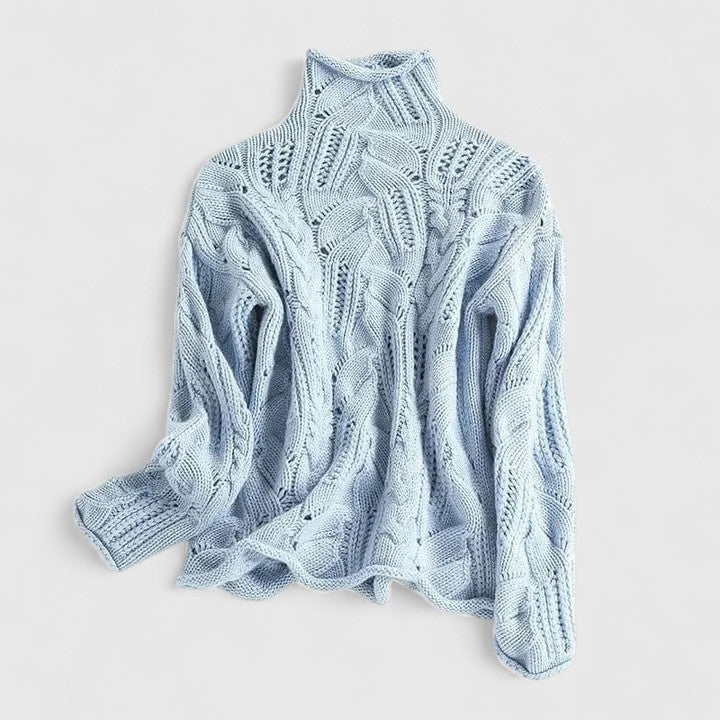 Cable-Knit Pullover Sweater