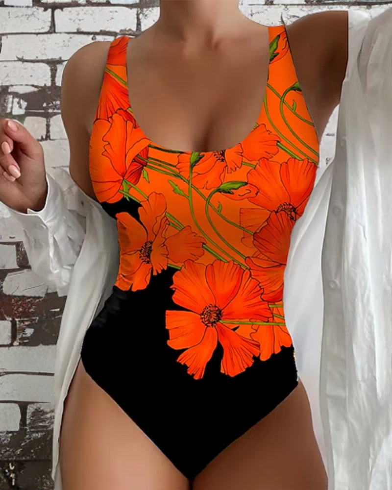 Marisol | One-Piece Swimsuit, Floral Print