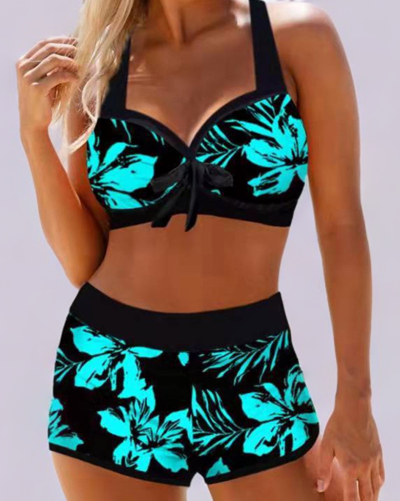 Harper | High-Waist Floral Swimsuit