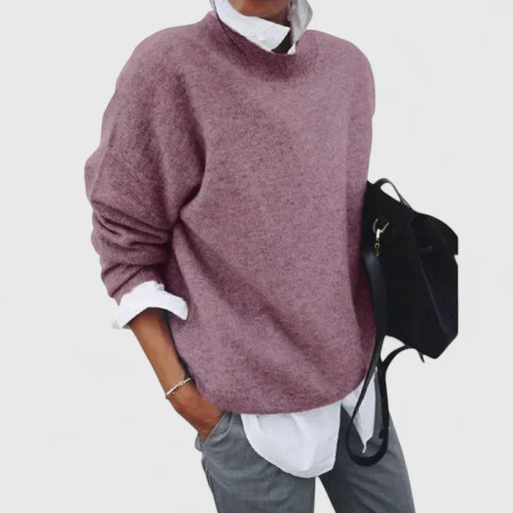 Relaxed-Fit Long-Sleeve Sweater