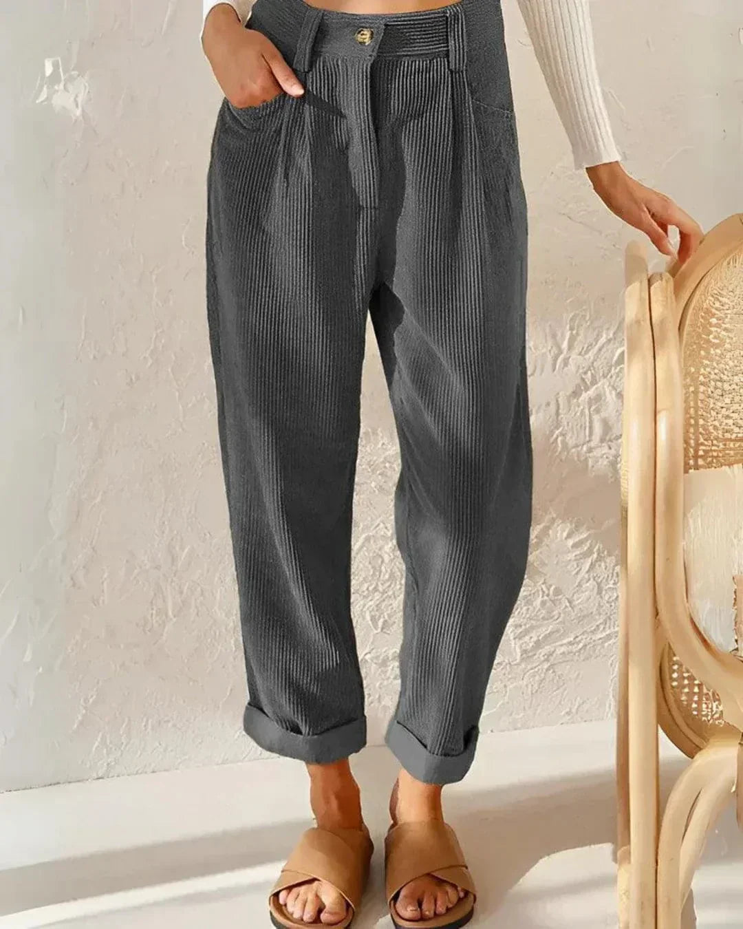 Maya | Pull-On Wide-Leg Pants