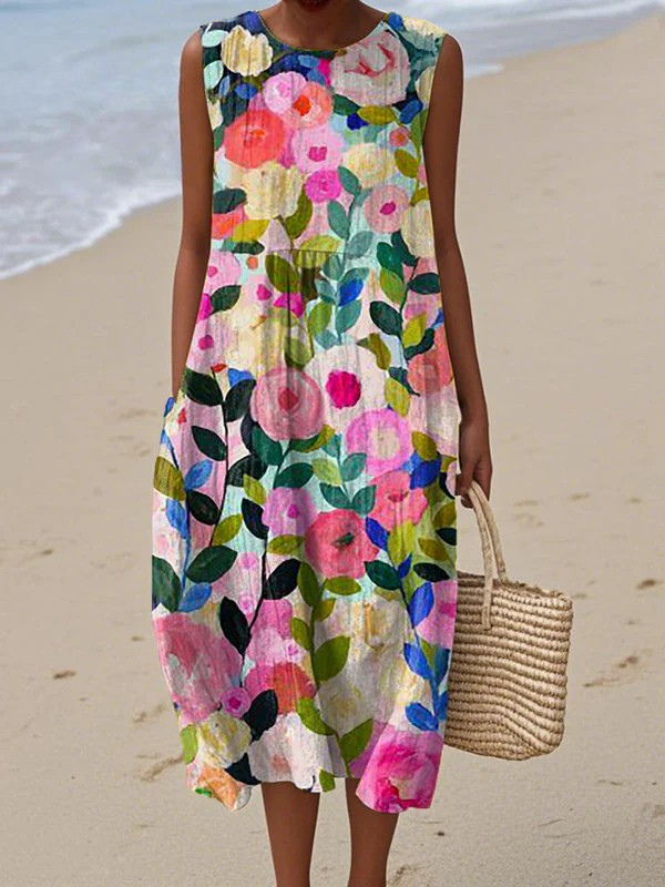 Ava | Light Summer Dress with Sleeveless Design