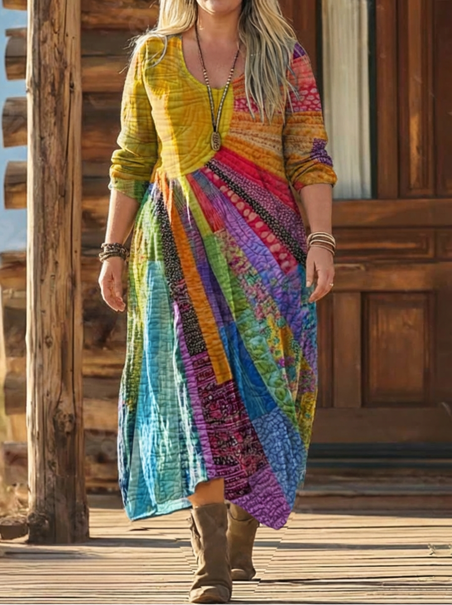 Jasmine | Printed Bohemian Maxi Dress