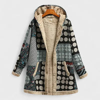 Hanna | Cozy vintage-style parka – black and gray