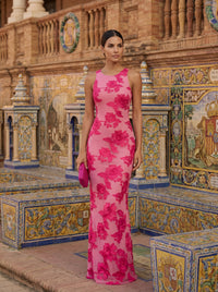Imani | Tulle Maxi Dress with Applique