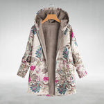 Floral Print Fleece Jacket