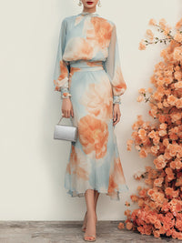 Monica | Two-Piece Set with A-Line Skirt