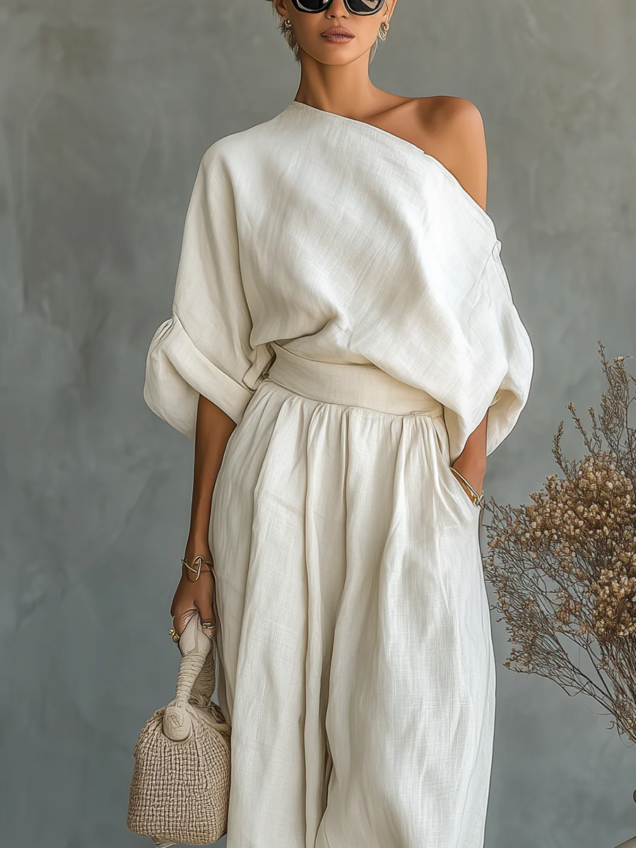 M&H | Two-Piece Set with Off-Shoulder Top