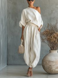 M&H | Off-Shoulder Two-Piece Set