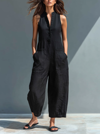 M&H | Mandarin Collar Jumpsuit