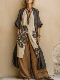 Harper | Cotton-Linen Blend Three-Piece Set
