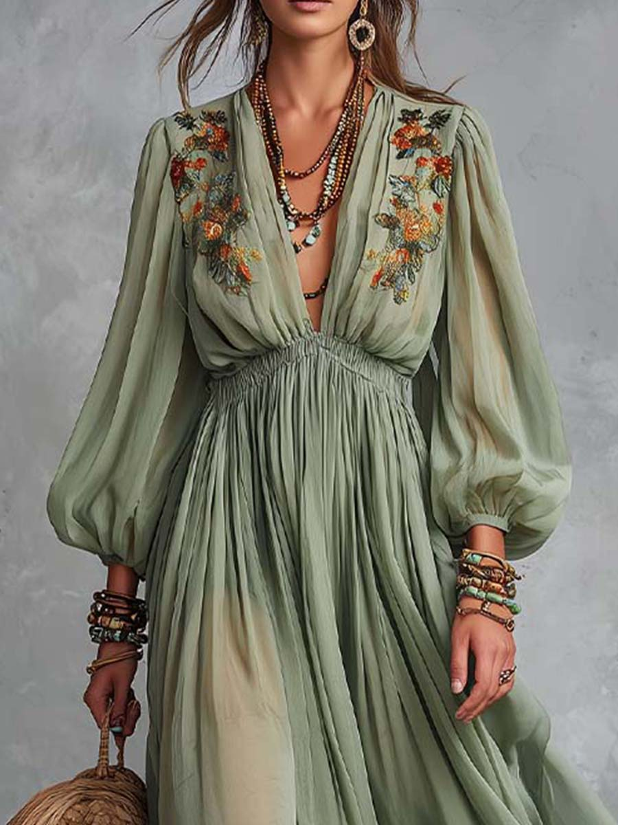 M&H | Floral Print Maxi Dress