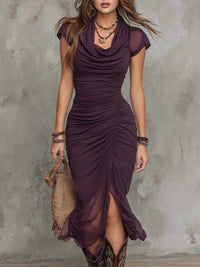 Dahlia | Sculpted Ruched Midi Dress