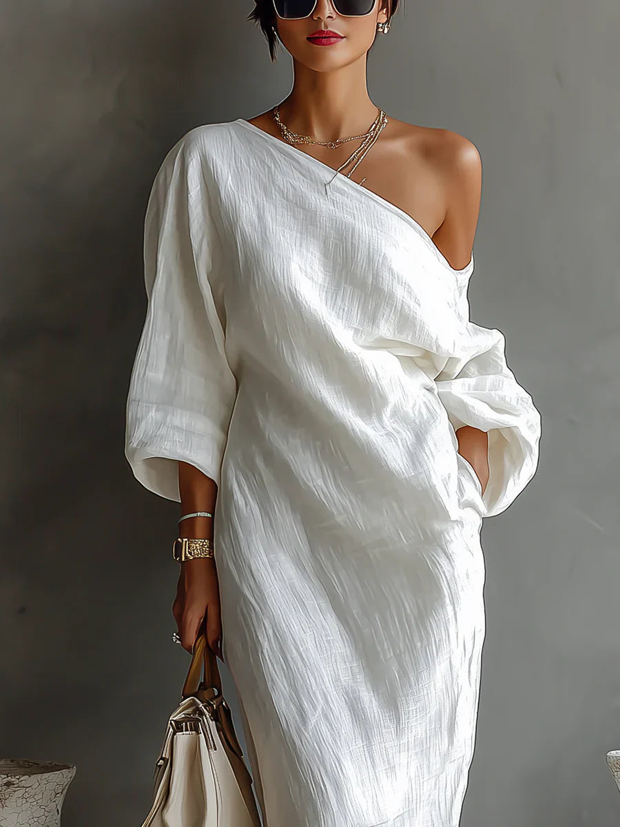 Melisa | Elegant and Flowing Asymmetrical Maxi Dress