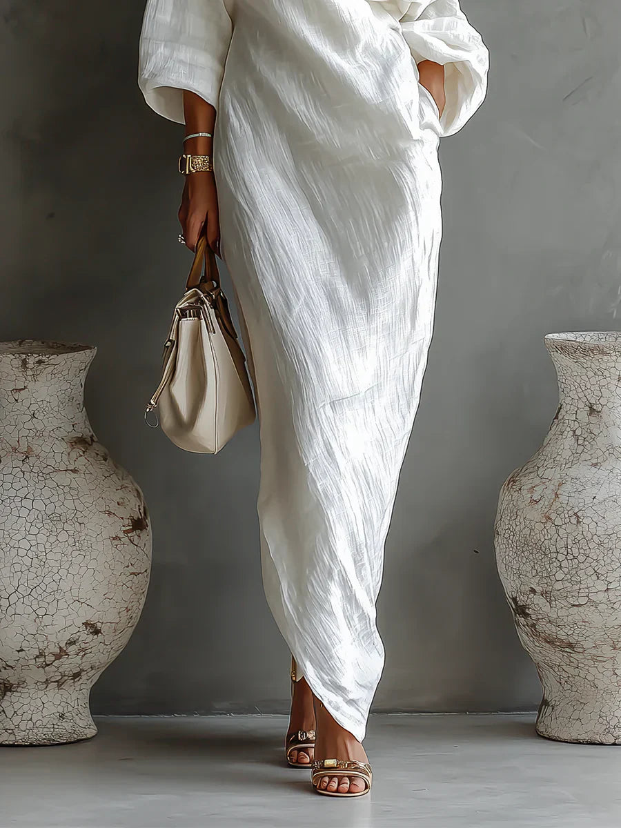 Melisa | Elegant and Flowing Asymmetrical Maxi Dress