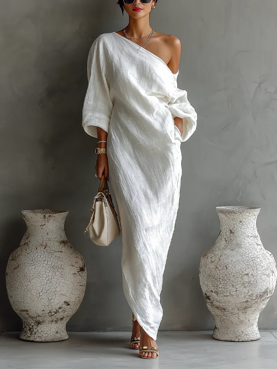 Melisa | Elegant and Flowing Asymmetrical Maxi Dress