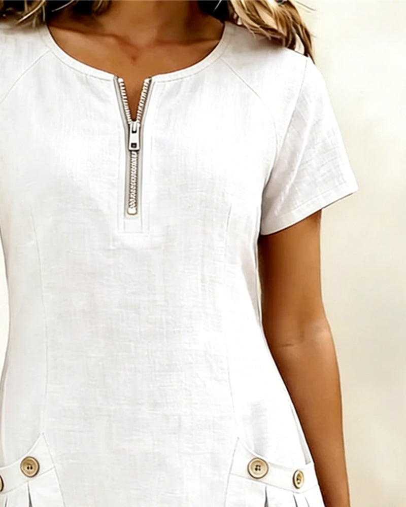 Scarlett | Cotton-Linen Dress