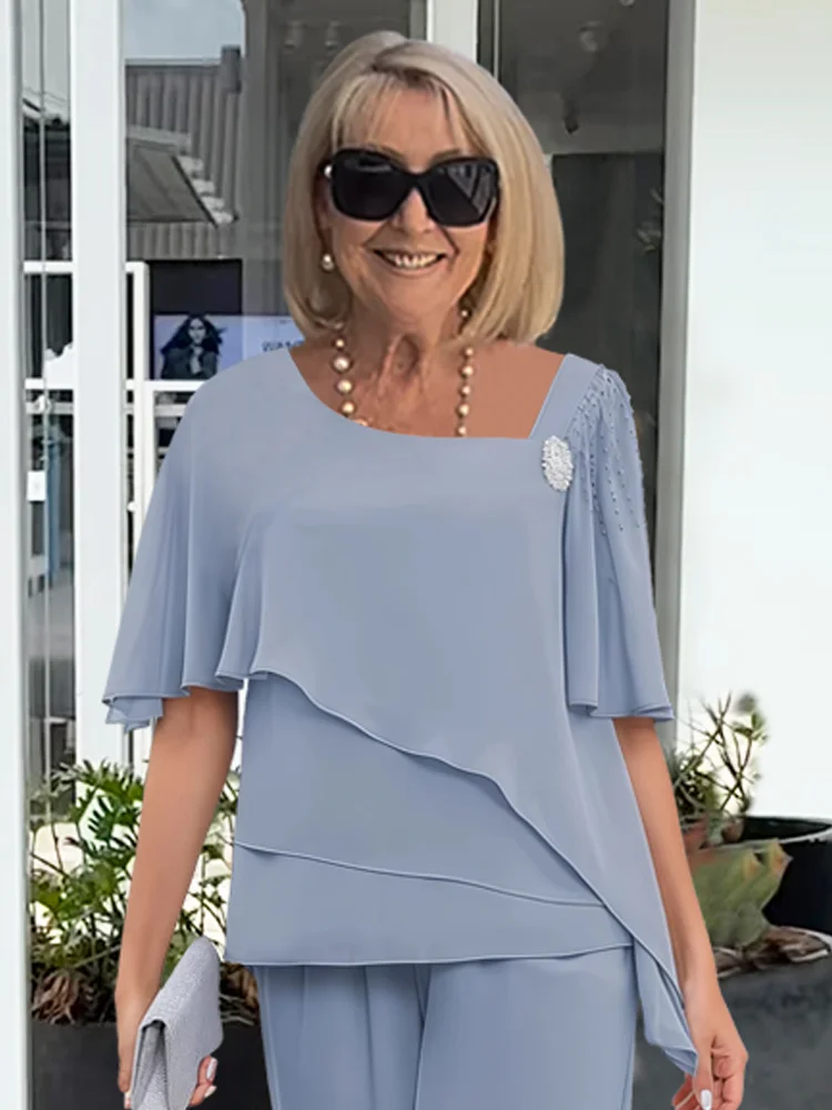 M&H | Elegant Top & Skirt Set