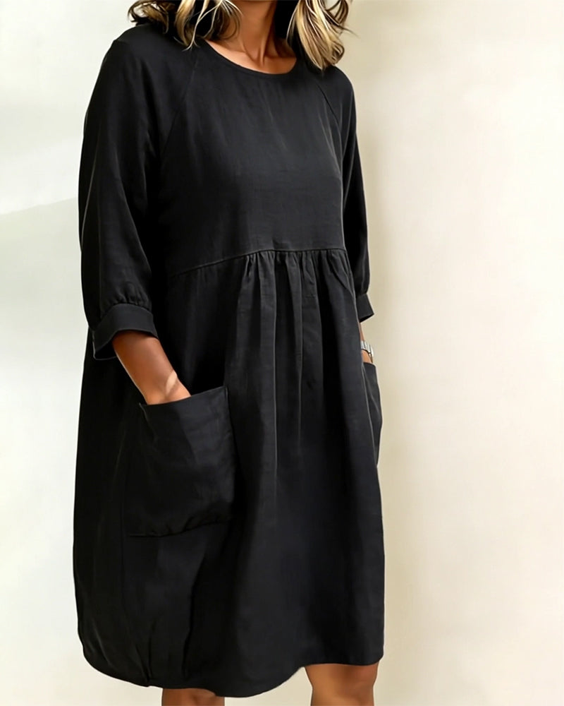 Three-Quarter Sleeve Dress