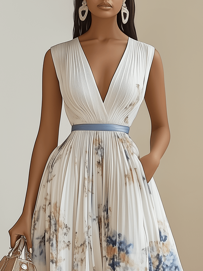 M&H | Pleated Midi Dress
