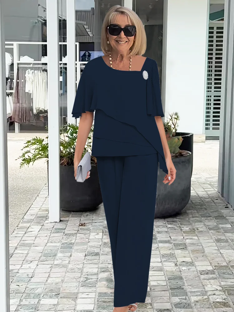 M&H | Elegant Top & Skirt Set