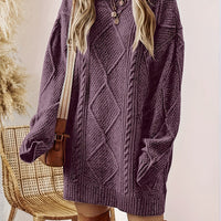 Iris | Cable-Knit Sweater Dress