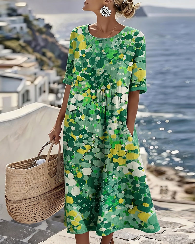 Loose Printed Dress