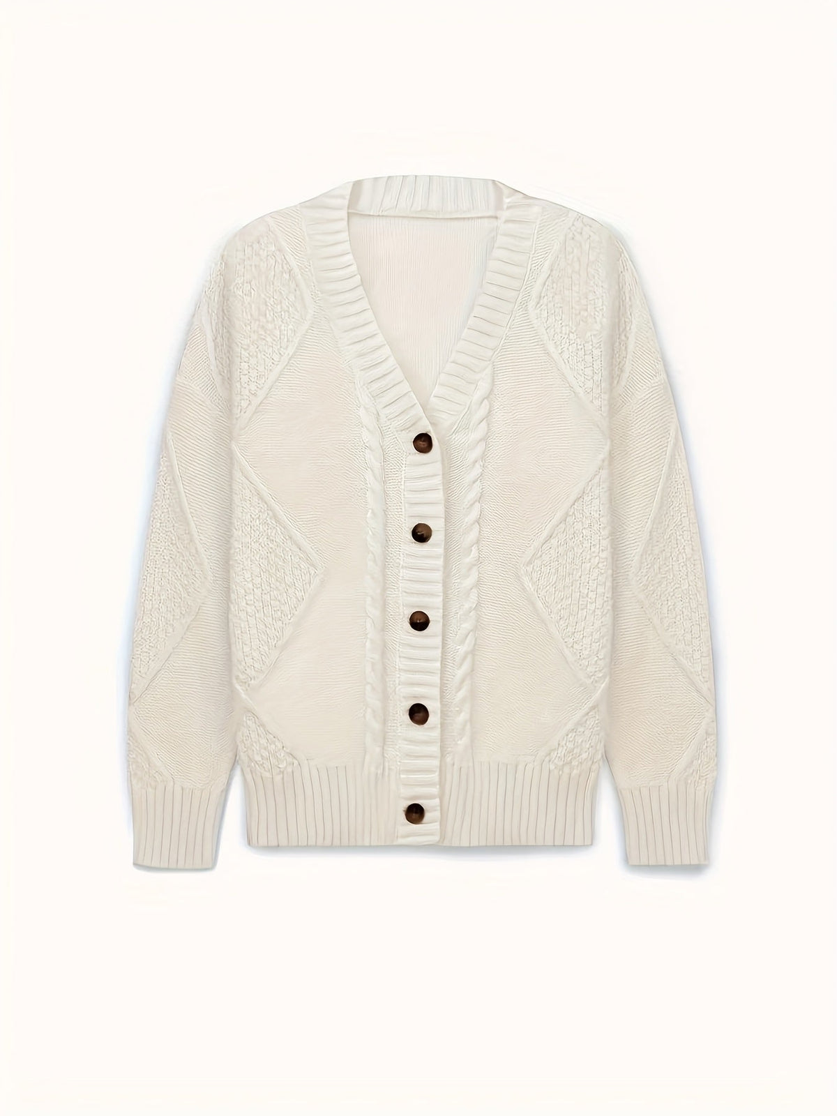 Lucinda | Cozy Cable-Knit Button Cardigan