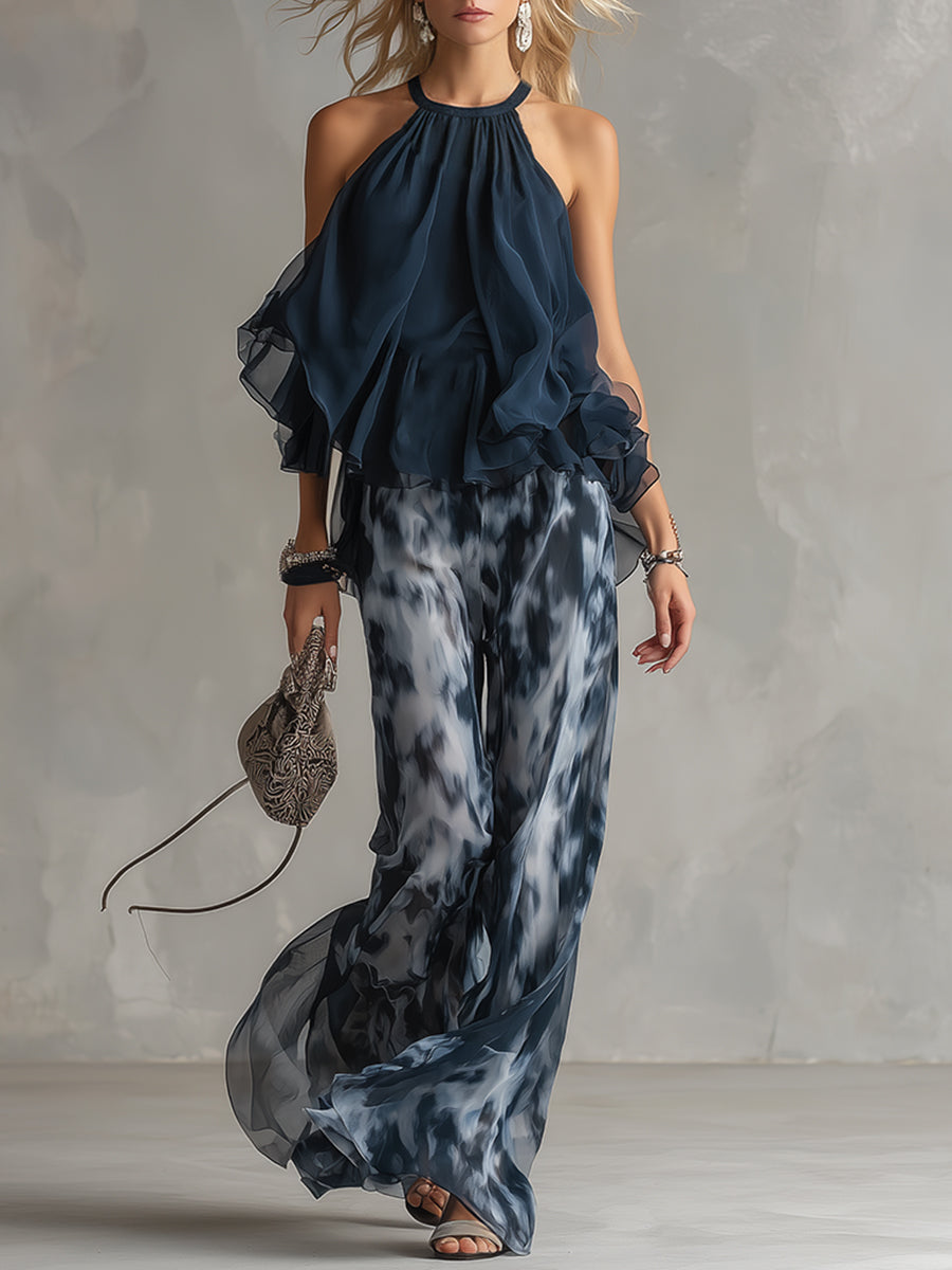 Naomi | Chiffon Two-Piece Set