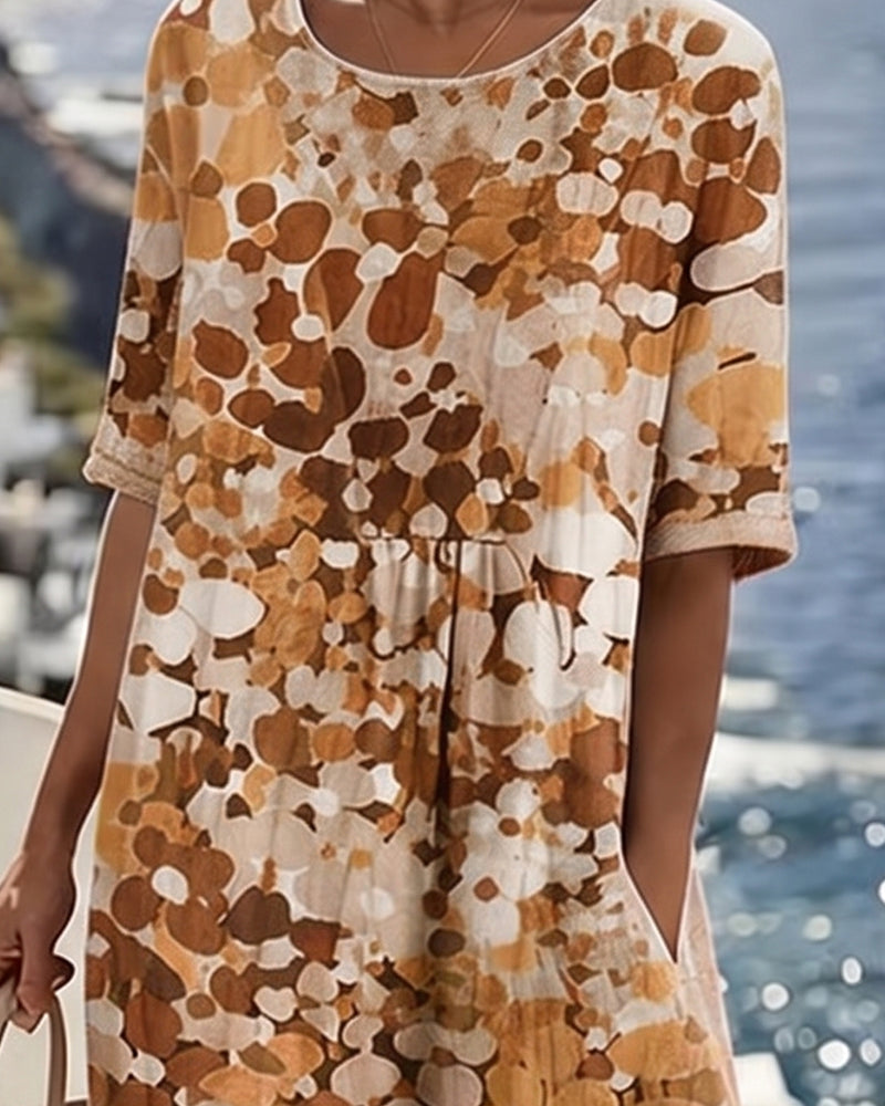 Sierra | A-Line Cotton-Blend Midi Dress