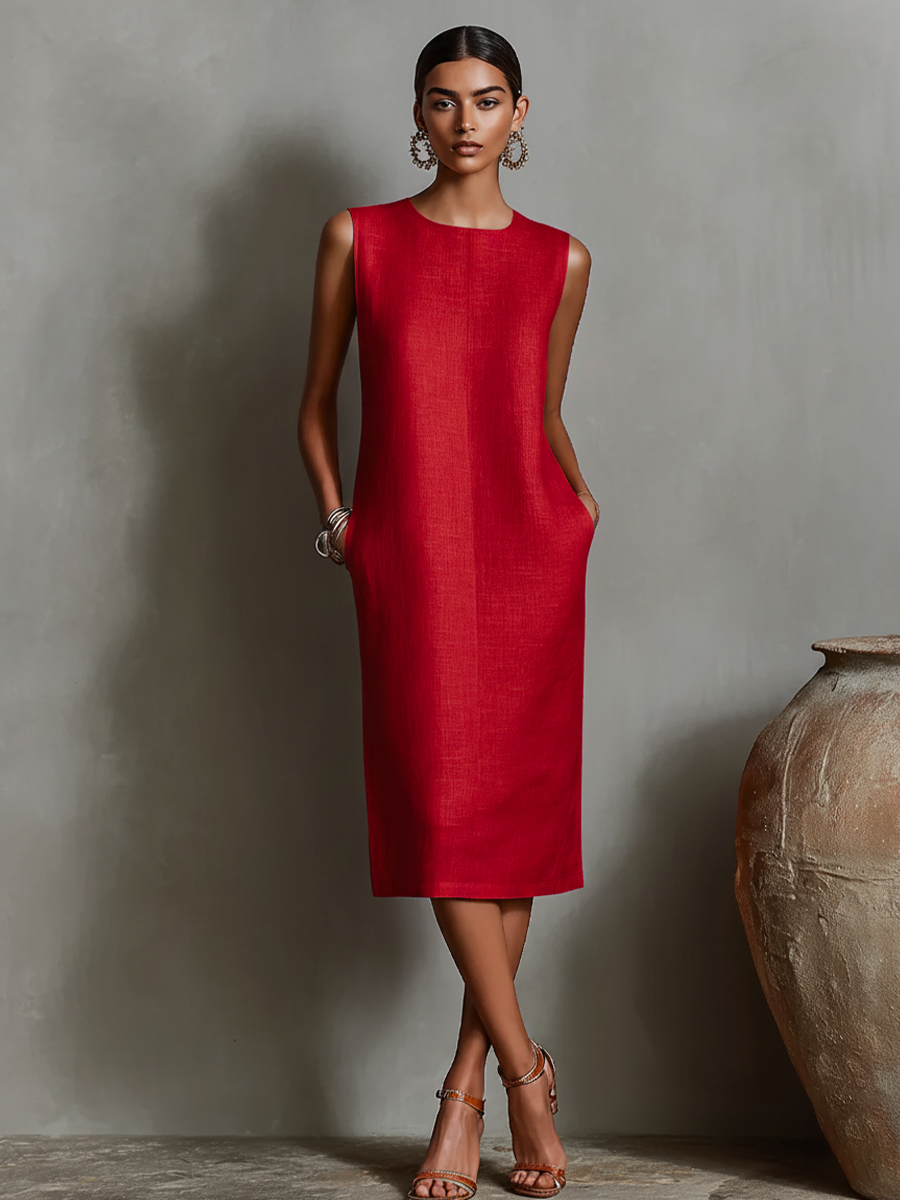 Maya | Linen Shift Dress