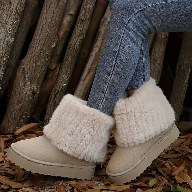 Elspeth | Cosy Platform Ankle Winter Boots