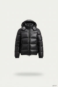 Men’s Sherpa Lined Quilted Jacket with Hood – Warm Puffer Coat for Outdoor & Streetwear
