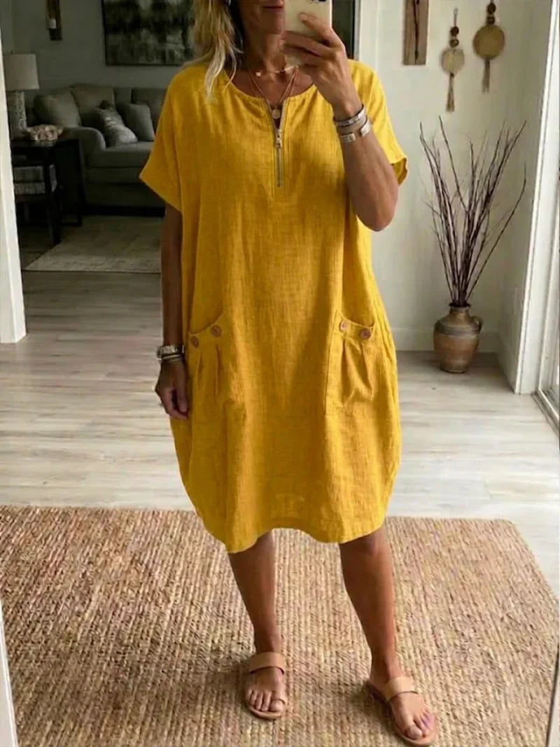 Maya | Zip-Front Dress