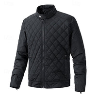 Carter | Diamond-Quilted Stand-Collar Jacket