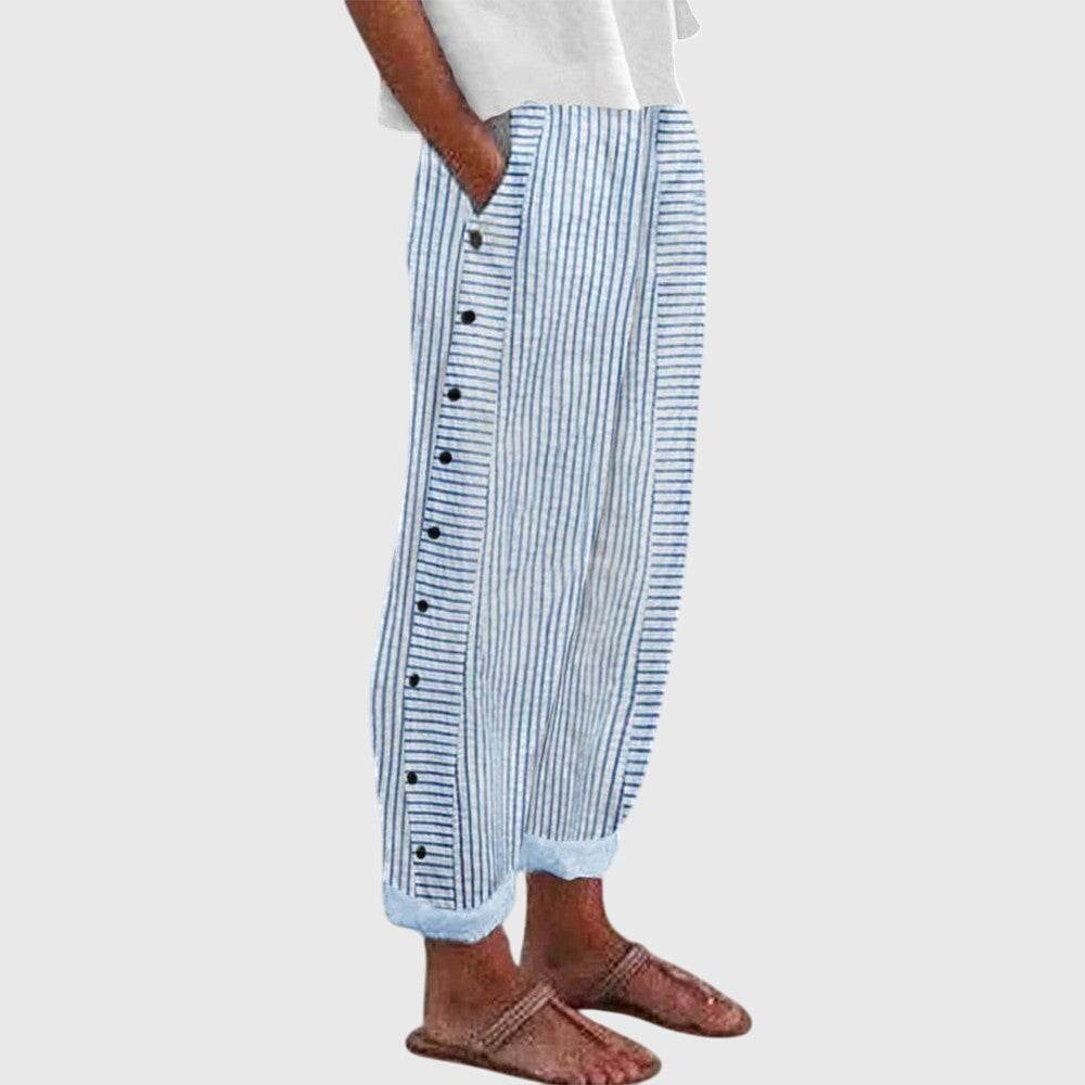 Nora | Elastic-Waist Wide-Leg Pants