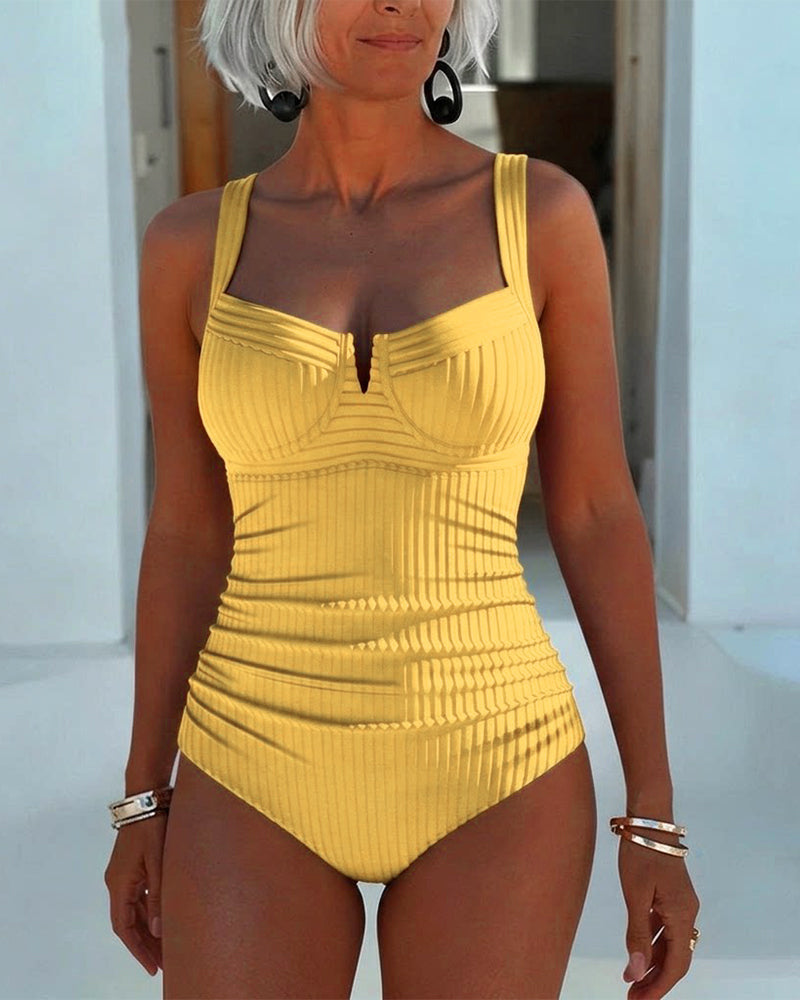 Serena | One-Piece Swimsuit, Square Neck Spaghetti Straps