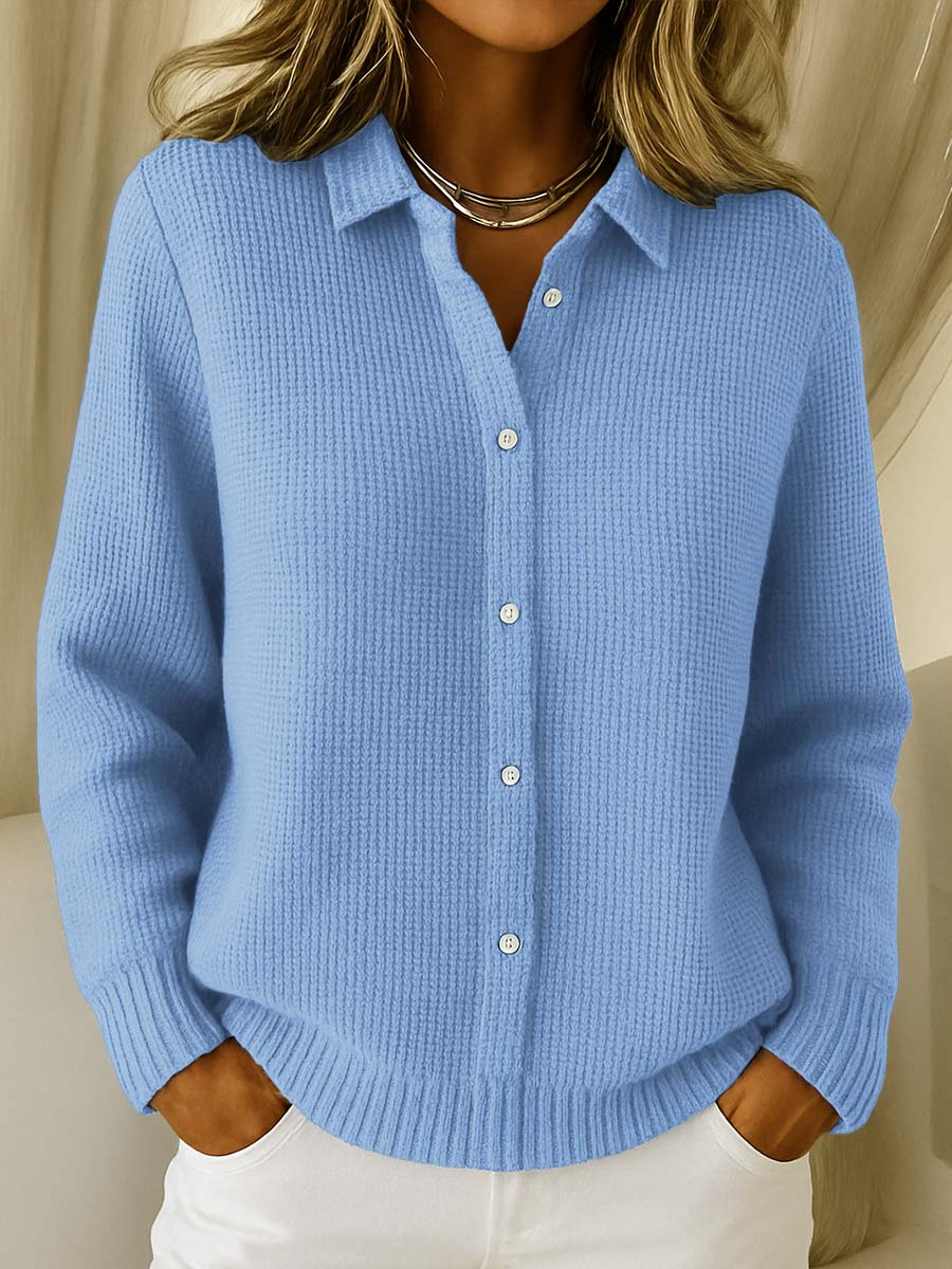Imani | Collared Button-Front Sweater