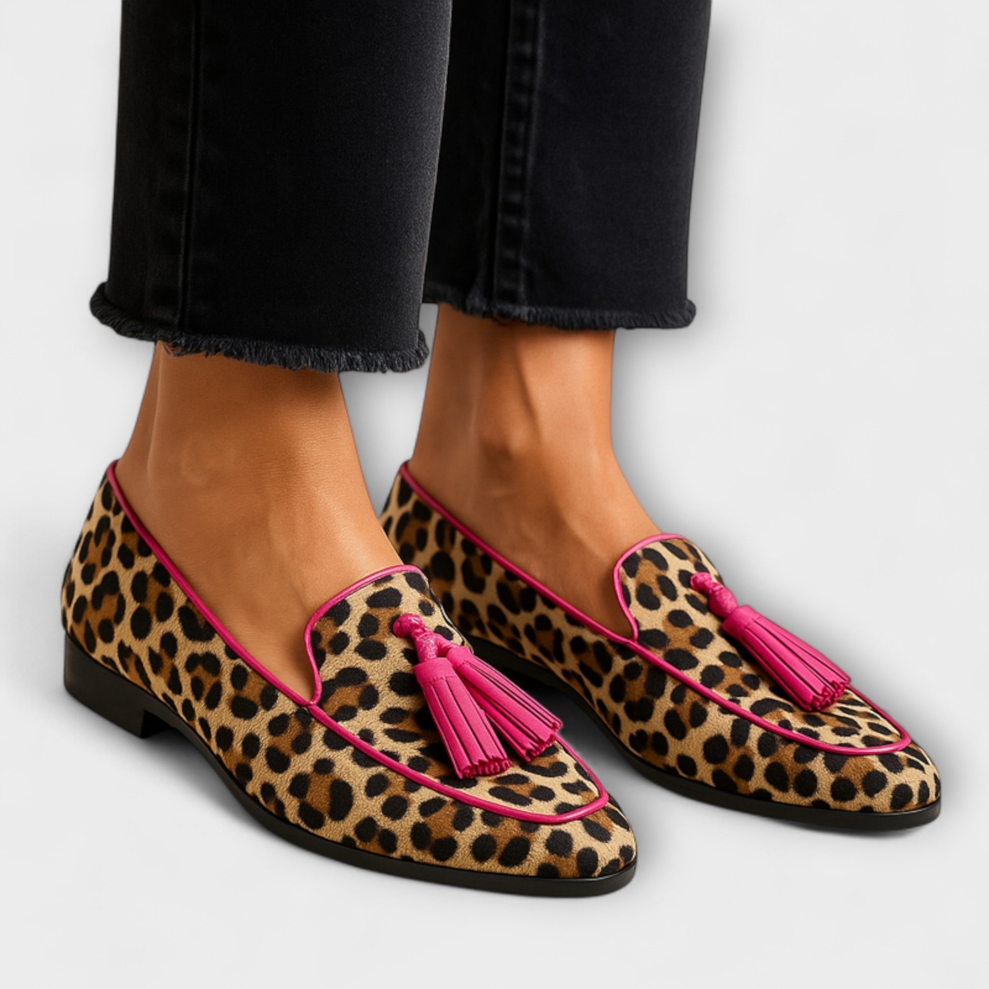 Tasseled Slip-On Slippers