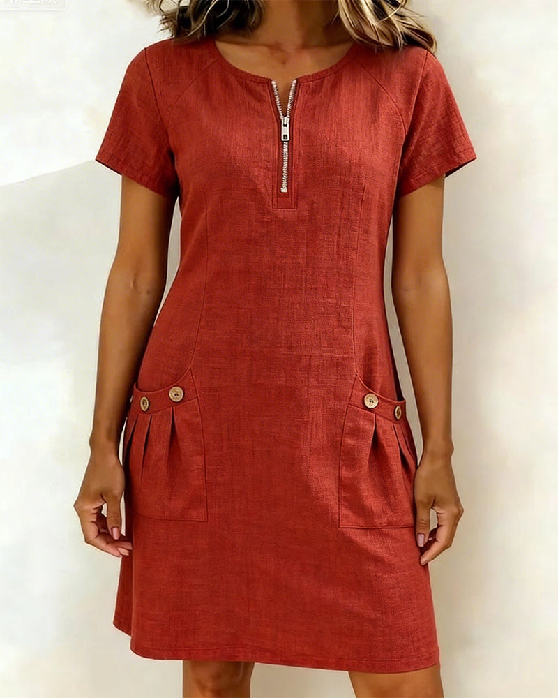 Scarlett | Cotton-Linen Dress