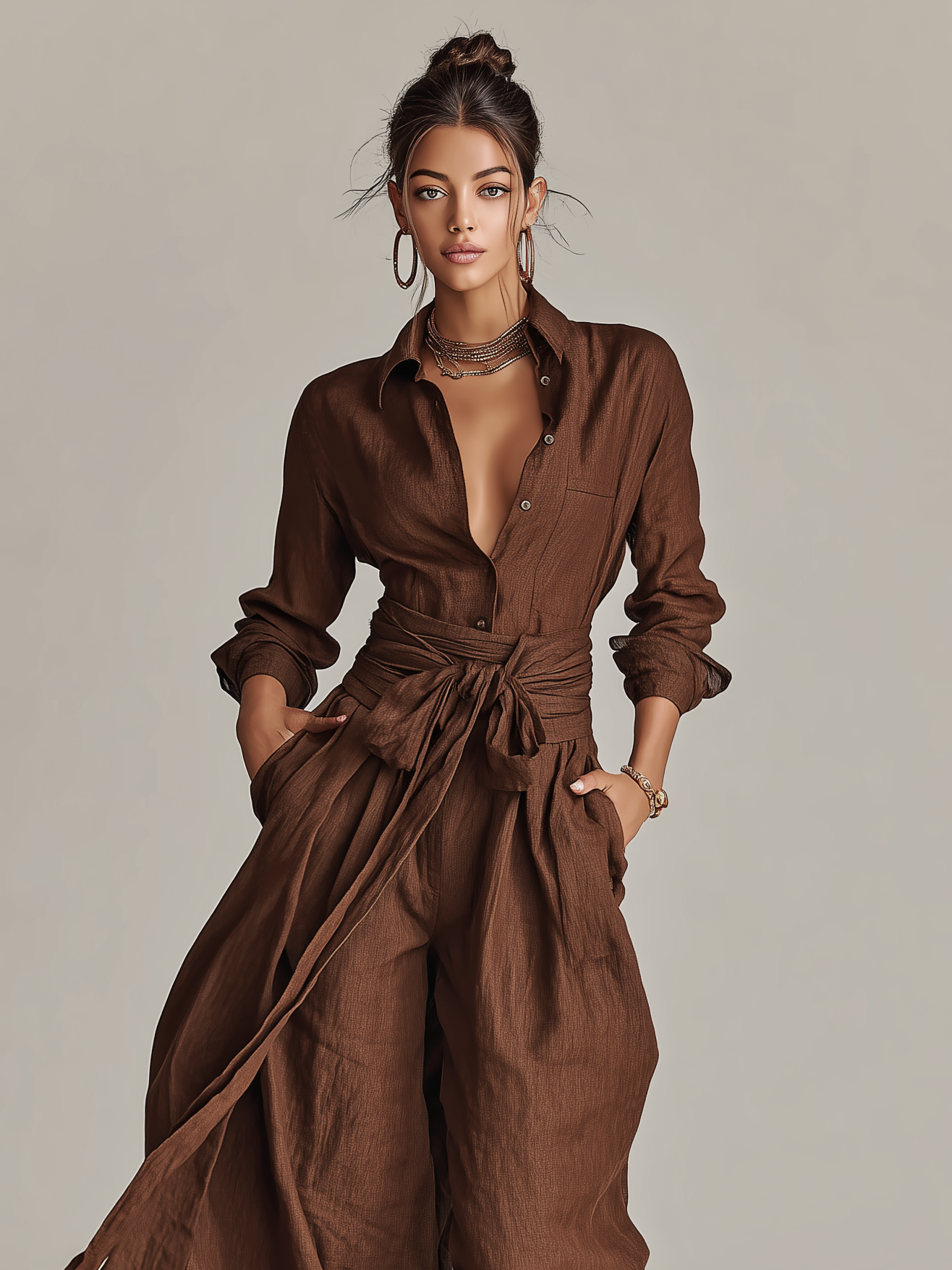Samantha | Cotton-Linen Jumpsuit