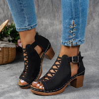Selin | Woven Heeled Sandals