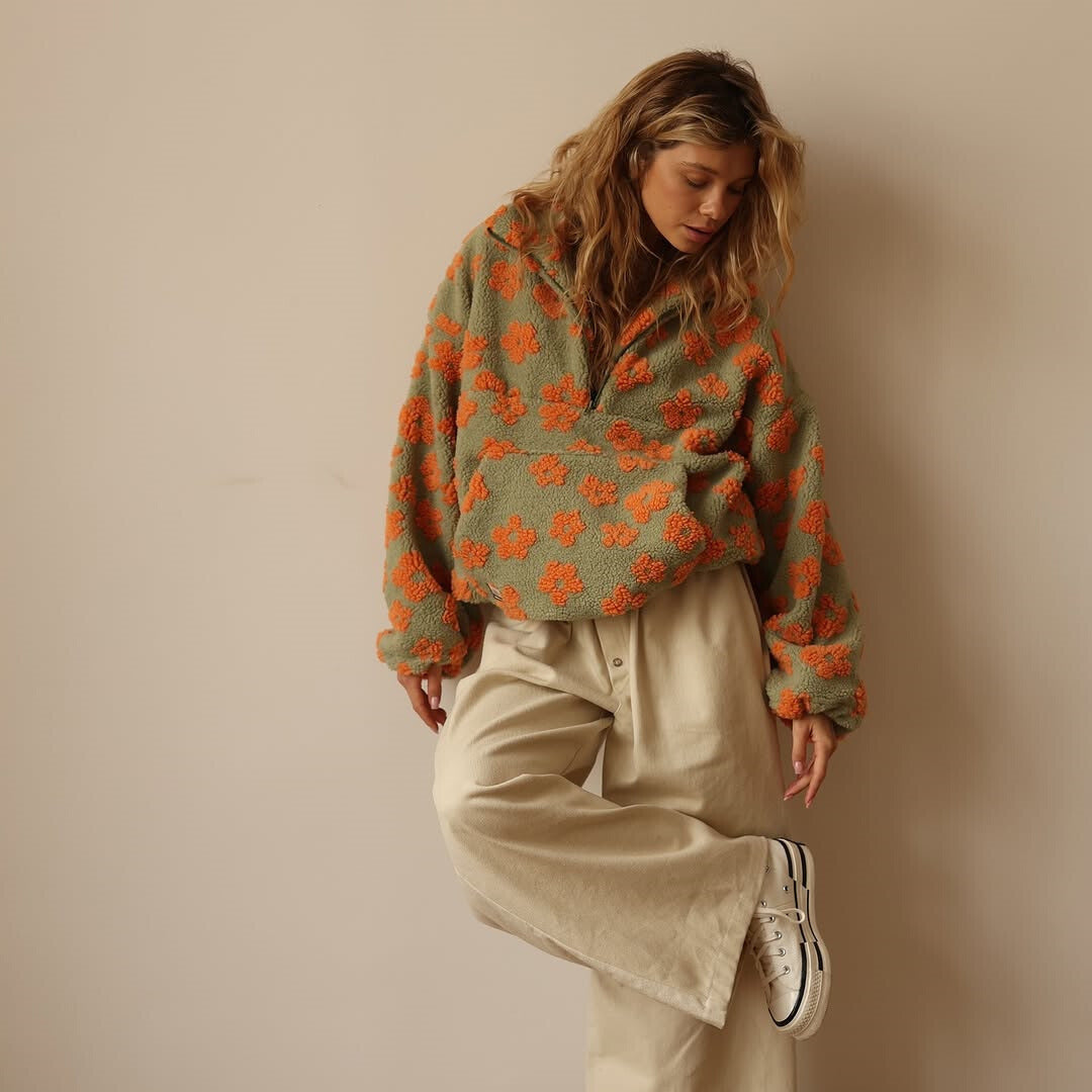Maya | Relaxed-Fit Quarter-Zip Sweater