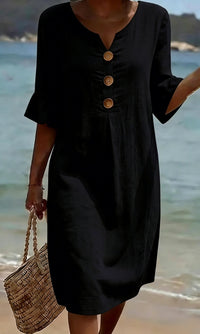Casual women's dress with floral print